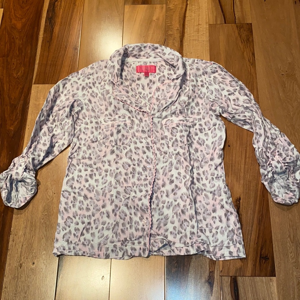 NWOT | VICTORIAS SECRET PINK CHEETAH PJ TOP